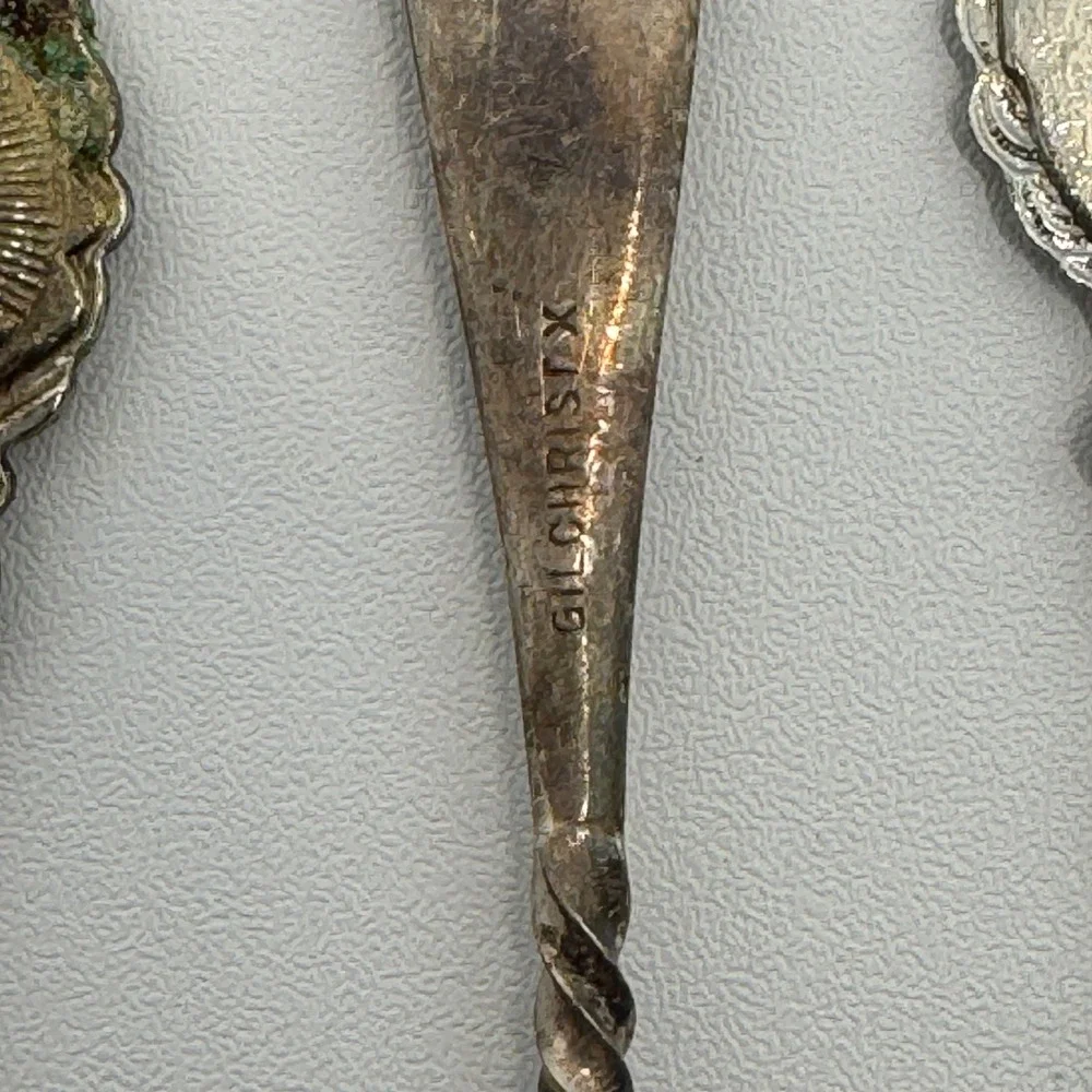 Vtg NZ Souvenir‎ Spoon Lot 3 Cameo Perfection Gilchrist Silverplate Collectible